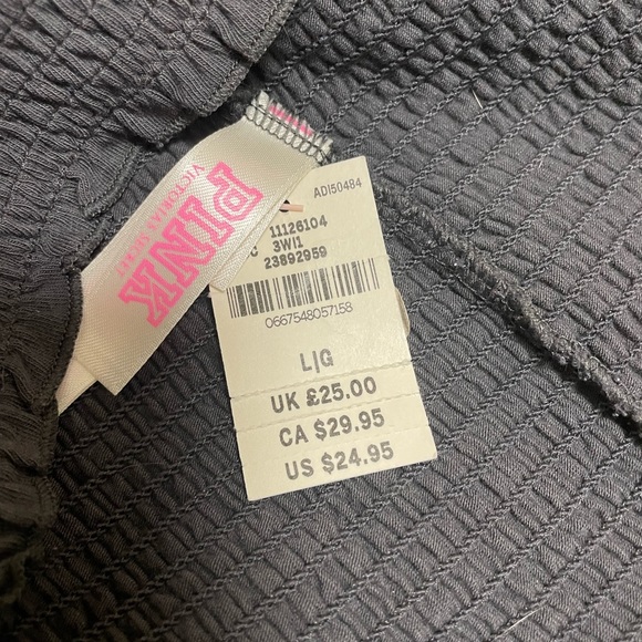NWT- VS PINK Gray Tube Top - Picture 3 of 3